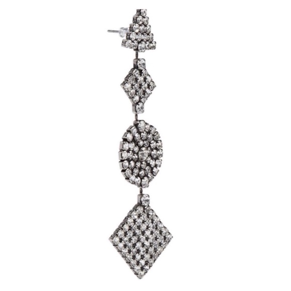 DANNIJO • Fetch Oxidized Silver Crystal Earrings - Picture 4 of 5
